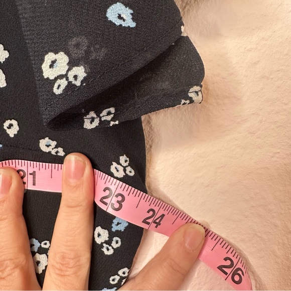 Lane Bryant Navy Flowy Floral Dress, Size 18 - Picture 9 of 11